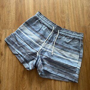 Loft Outlet Lounge High Rise Pull On Shorts Stripe Multi Women’s Size S